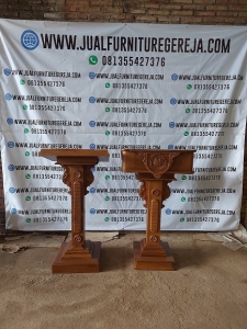 mimbar gereja minimalis ukir