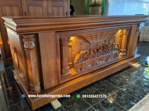 meja altar gereja minimalis terbaru terkini