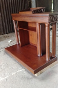 mimbar gereja jati minimalis 