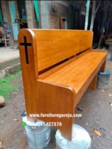 kursi gereja jati minimalis terbaru