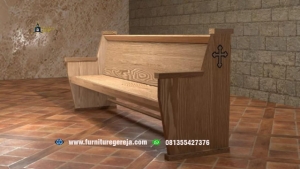 kursi gereja minimalis jati 