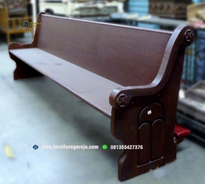 bangku gereja sederhana jati 