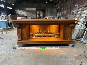 altar gereja katolik kayu jati 