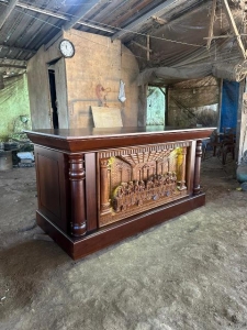 altar gereja katolik kayu jati