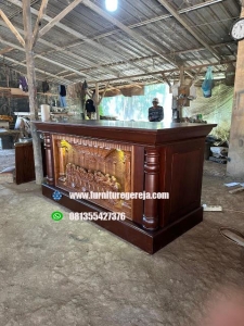 altar gereja katolik kayu jati 