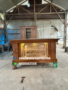 meja altar gereja katolik ukir 
