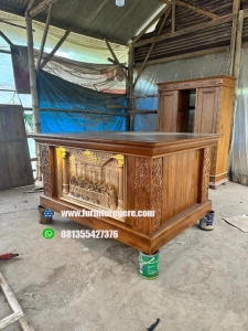 altar katolik kayu jati 